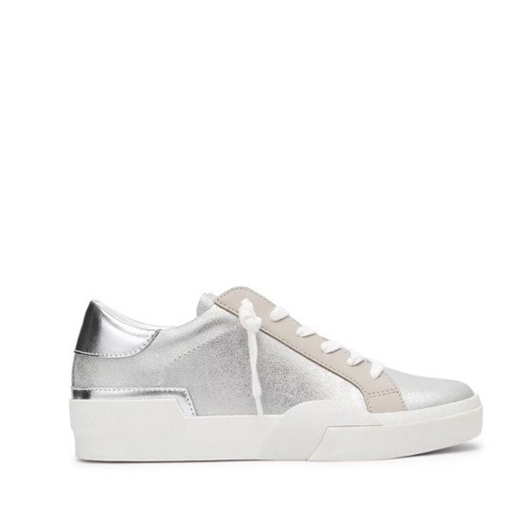 DV by Dolce Vita Helix‎ Women's Sneaker Silver Metallic Size 8.5 Goose Shoe
